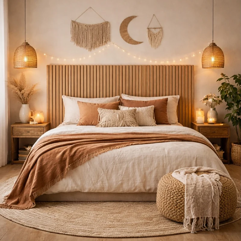 Celestial Accents and Warm Terracotta Layers