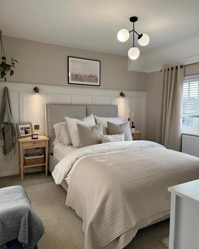Soft Taupe and Warm White