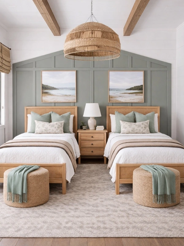 Seafoam Grey and Crisp White