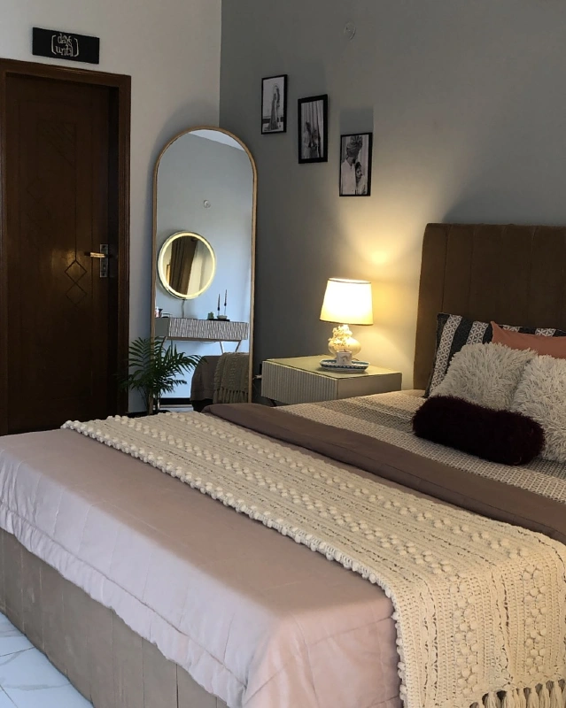 Full Length Arched Floor Mirror