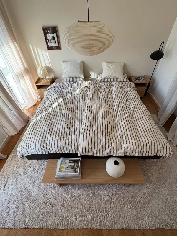 Symmetric Floating Bedside Shelves