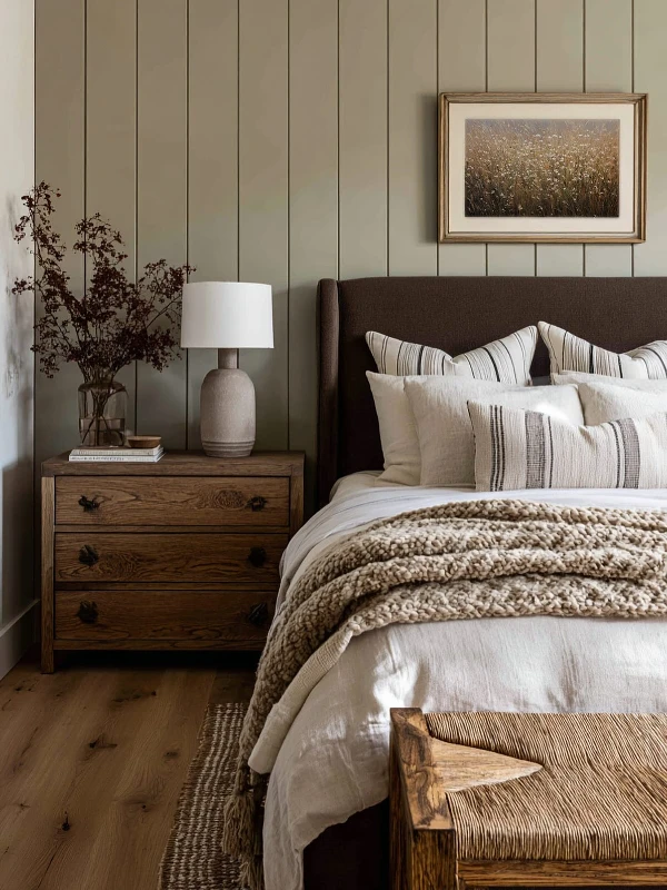 Vertical Shiplap Accent Wall
