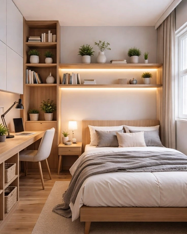 Integrated LED Backlit Shelving
