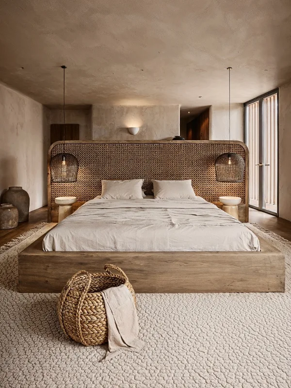  Woven Cane Headboard Screens