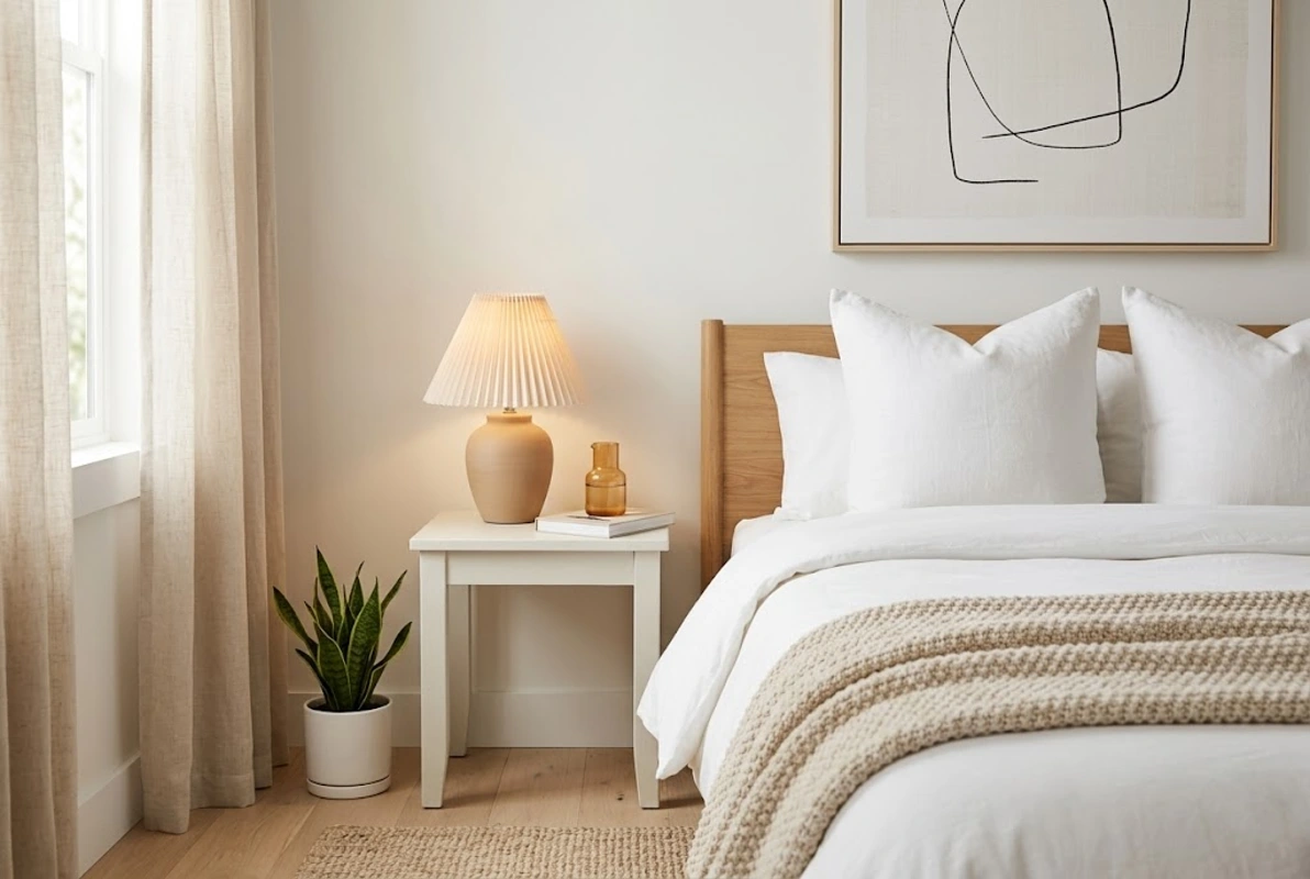minimalist bedroom on a budget