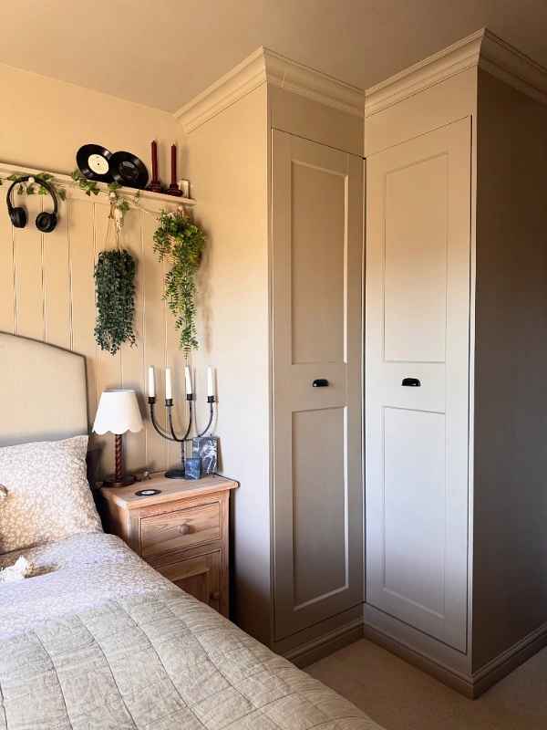 Angled Corner Wardrobe System