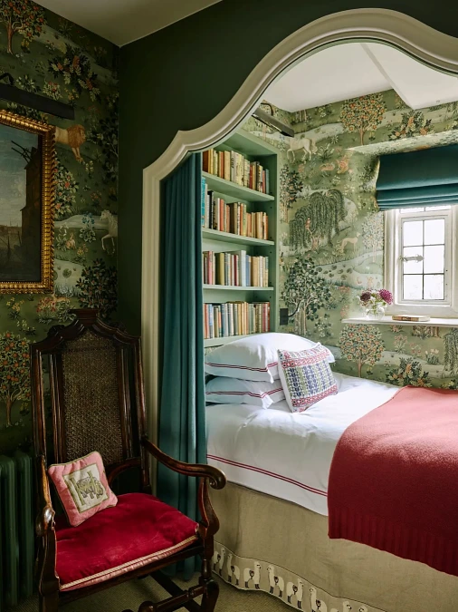 Recessed Alcove Bookshelves