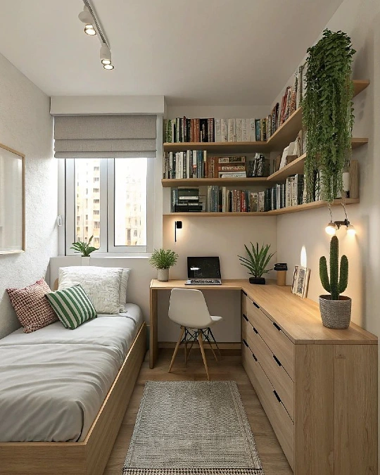 Corner Shelves and Desk Unit