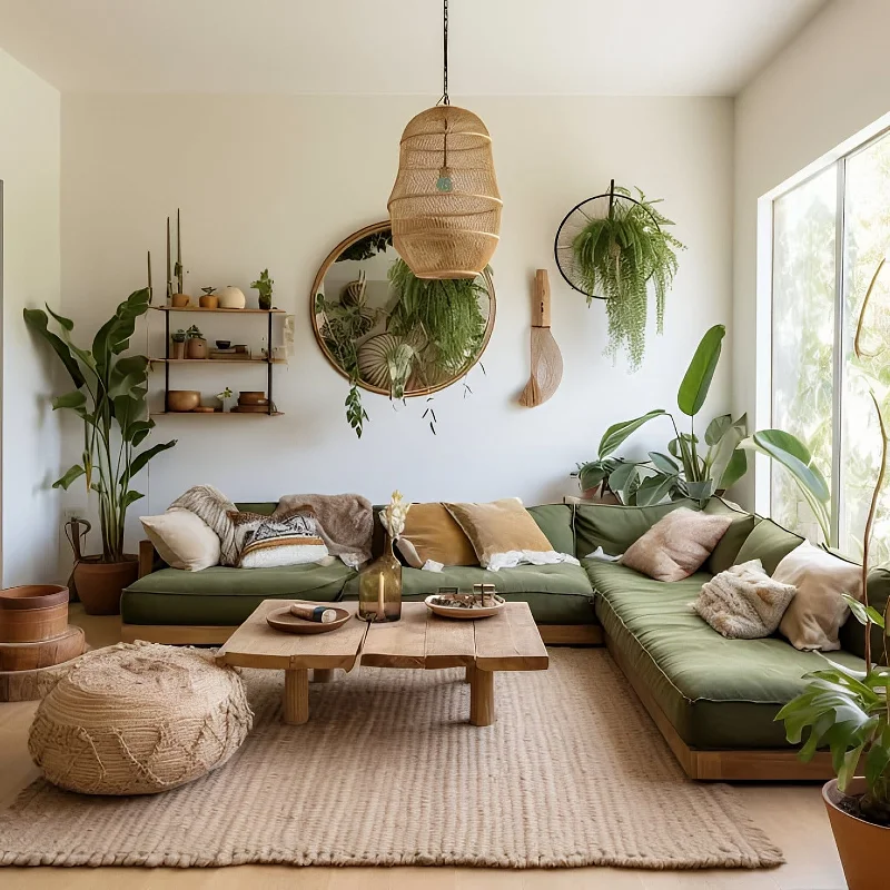 Earthy Low-Profile Lounge