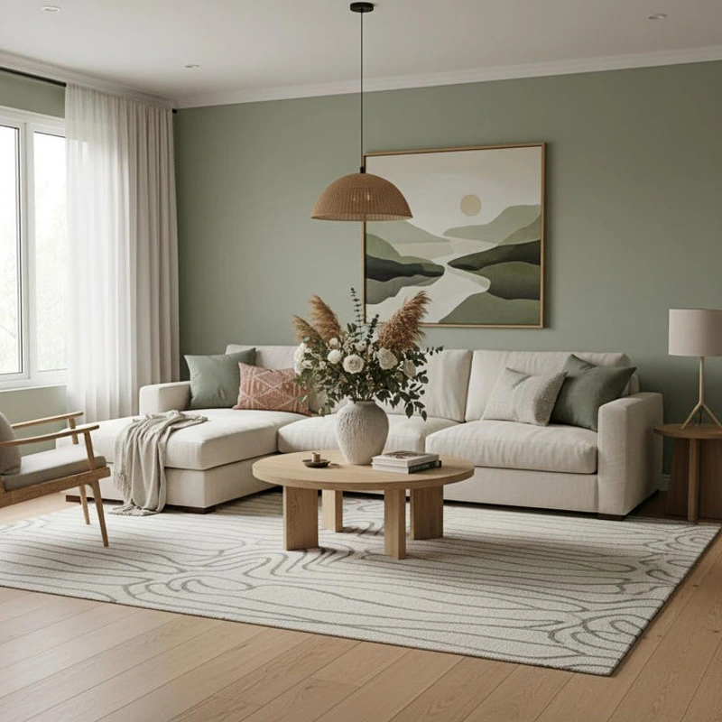 Muted Sage Green Walls