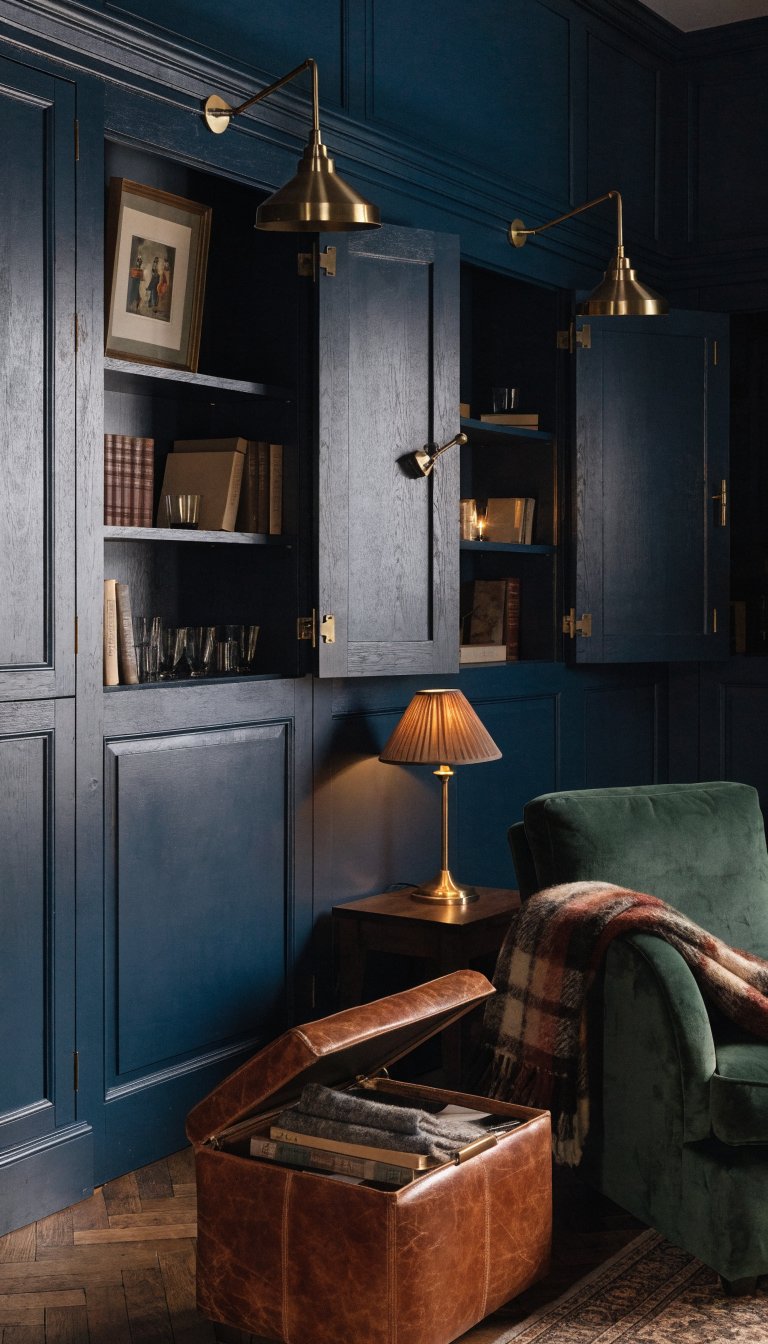 Moody Library Lounge With Hidden Paneling