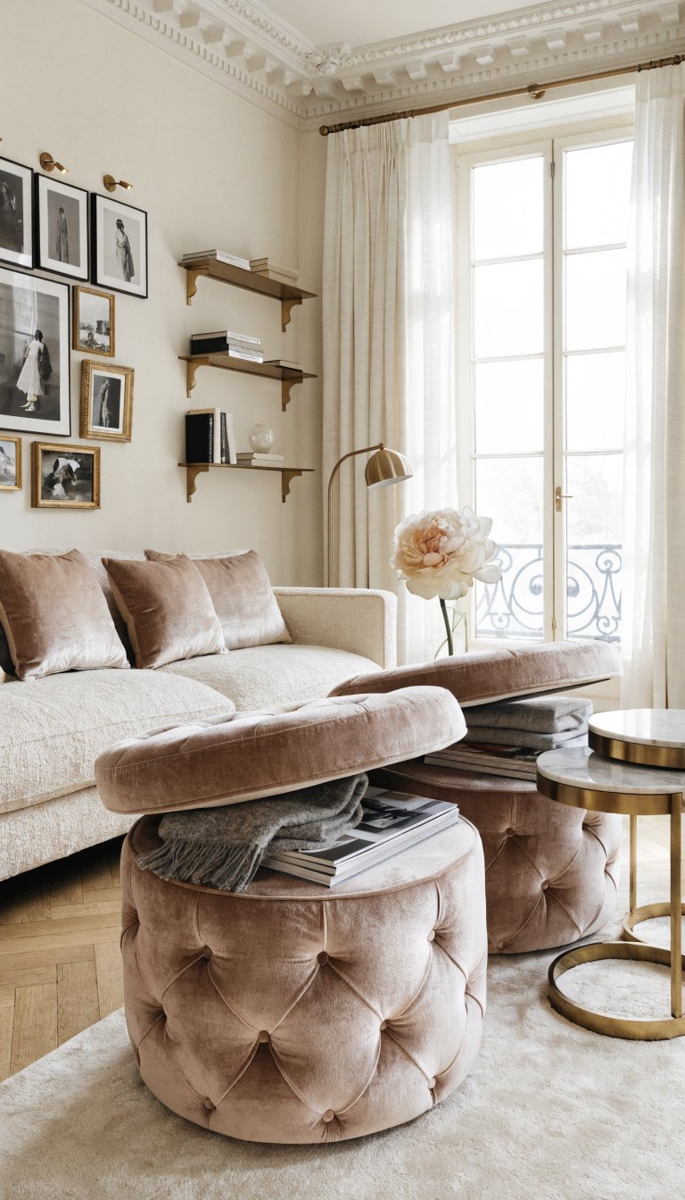 Parisian Chic With Storage Under Every Seat