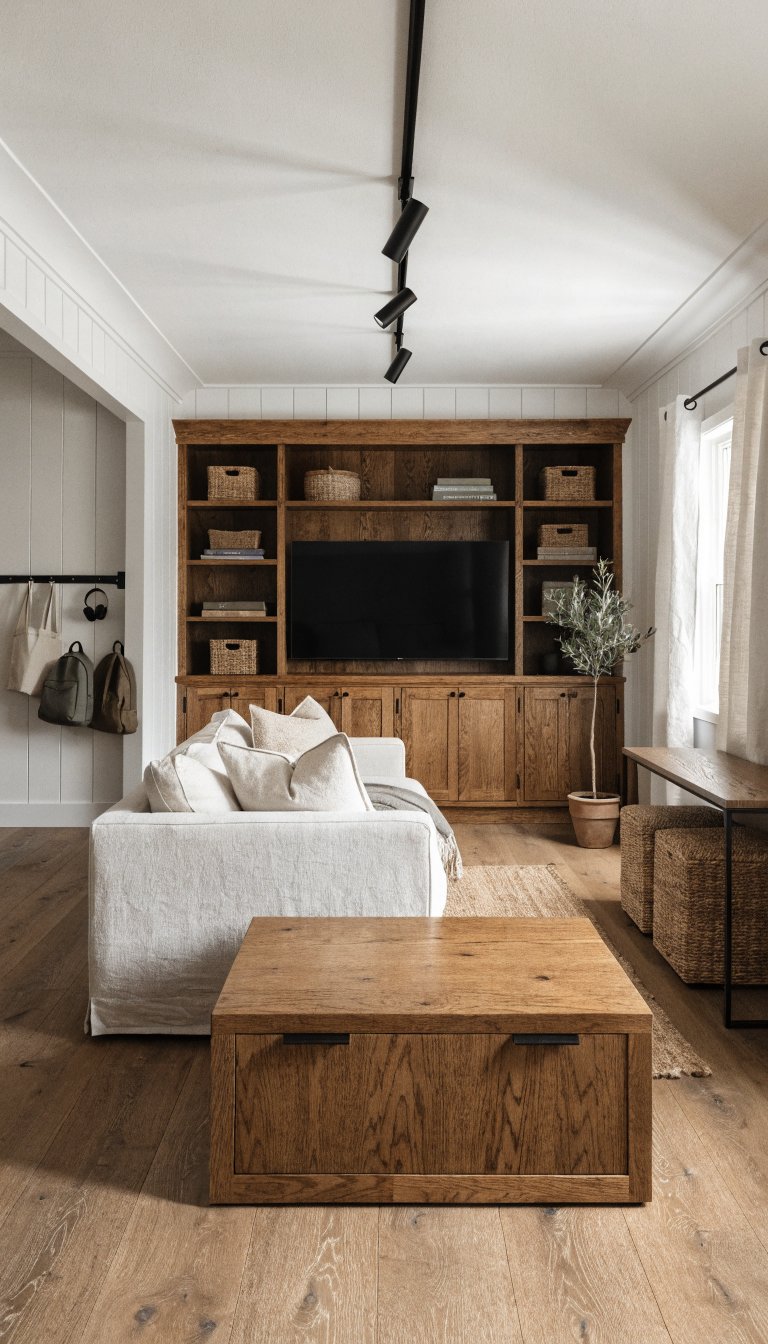 Modern Farmhouse with High-Function Built-Ins