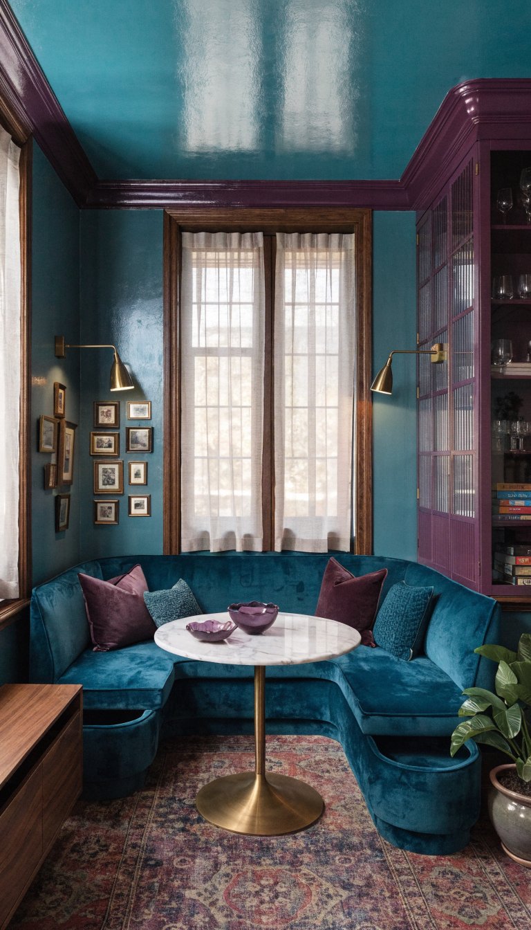 Color-Drenched Jewel Box With Clever Corners