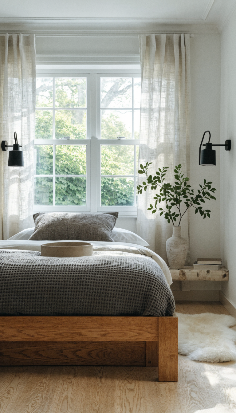 Sunlit Scandinavian Nook With Warm Woods