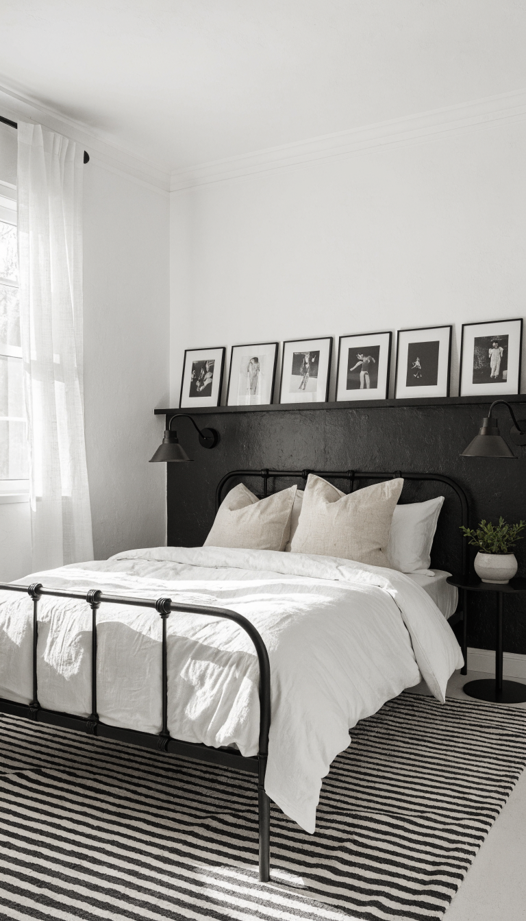 High-Contrast Black and White Graphic Chic