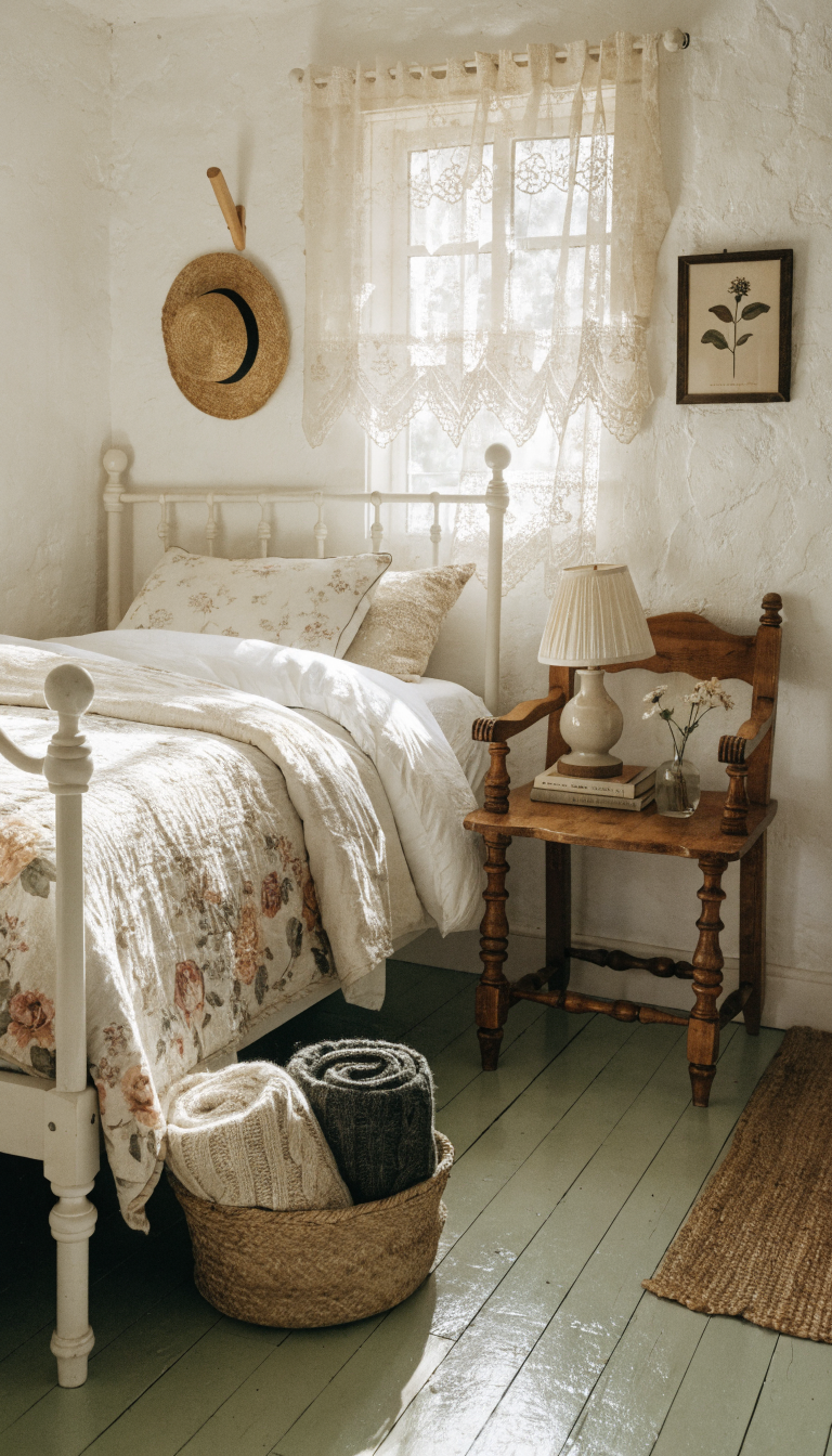 Cottagecore Cozy With Painted Floors