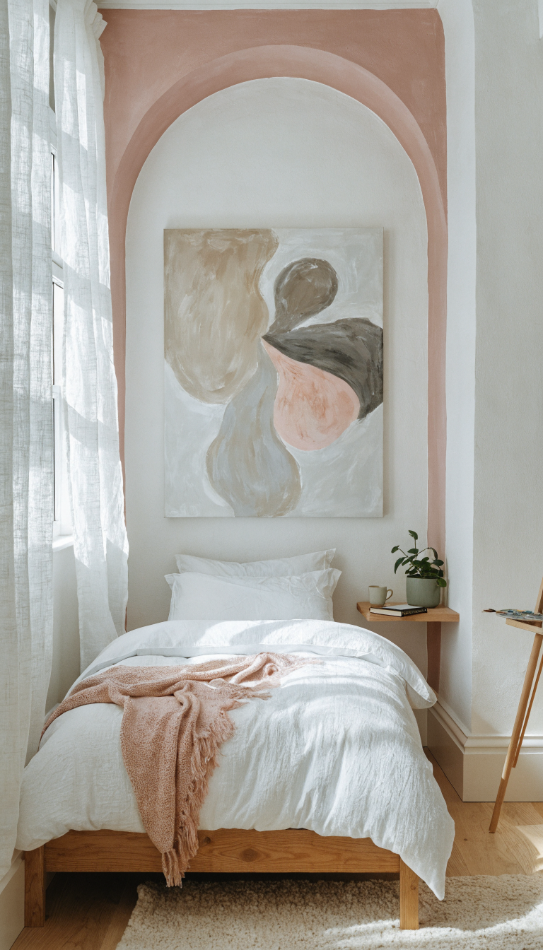 Artistic Studio Wall With Color Blocking