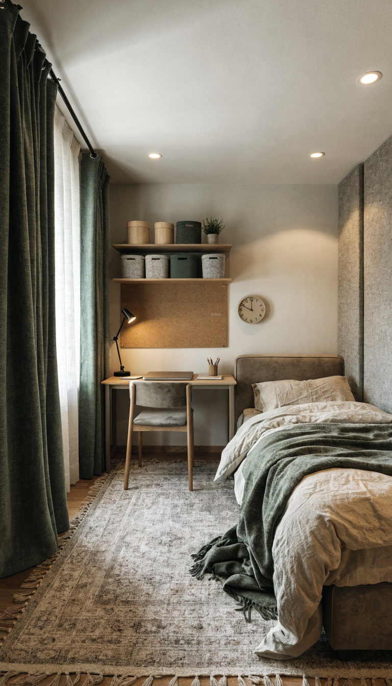 17. Study-First Layout With Acoustic Comfort