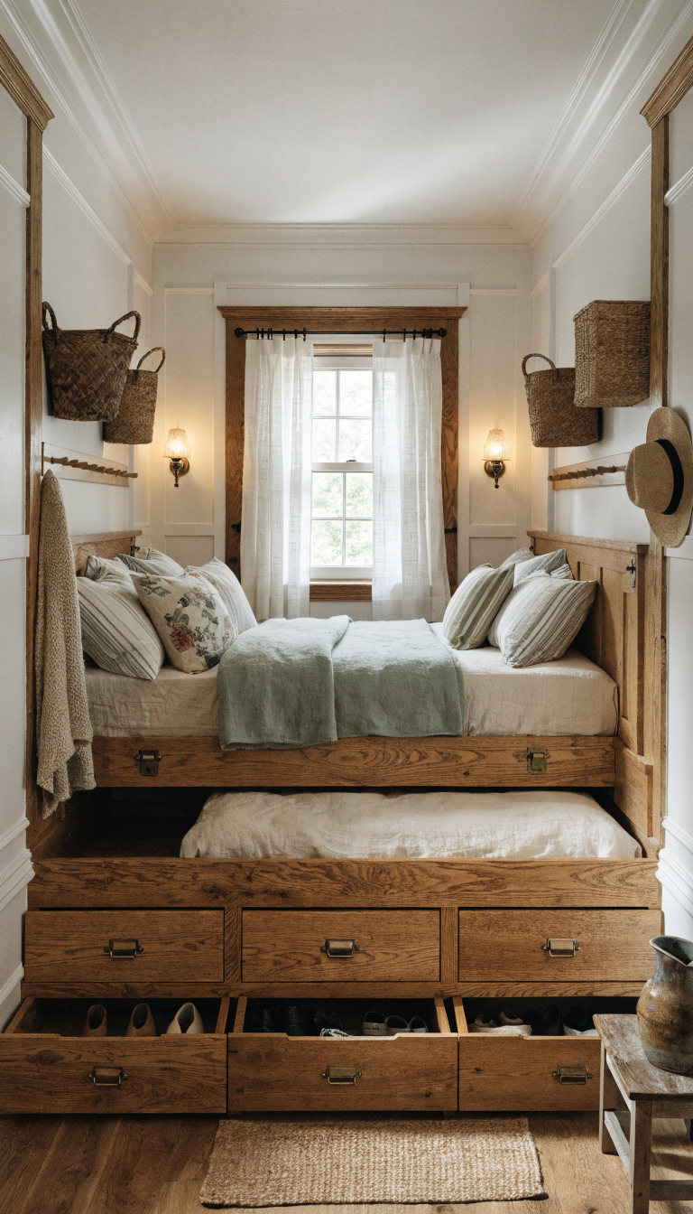 3. Cozy Cottage Box Bed With Secret Steps