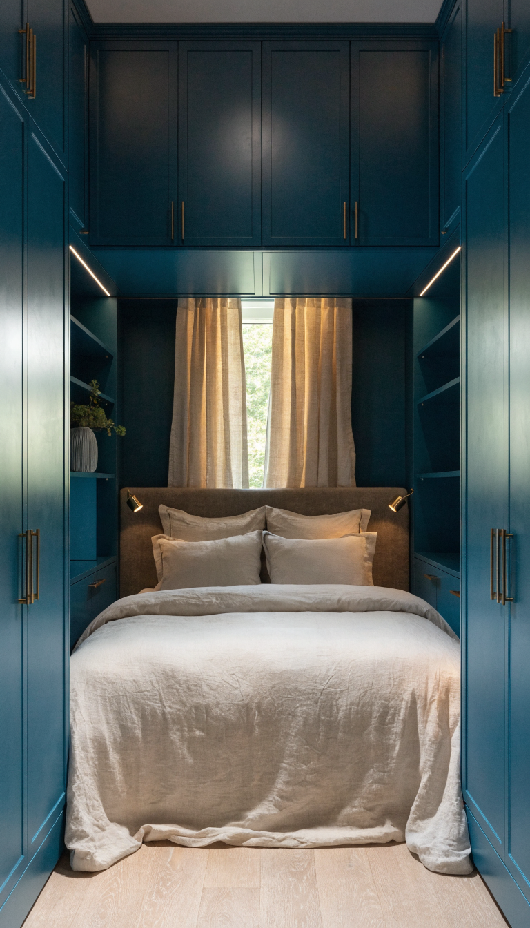 18. Color-Drenched Jewel Box With Built-In Nightwall