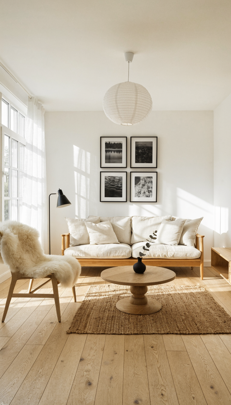 4. Scandinavian Calm With High Contrast
