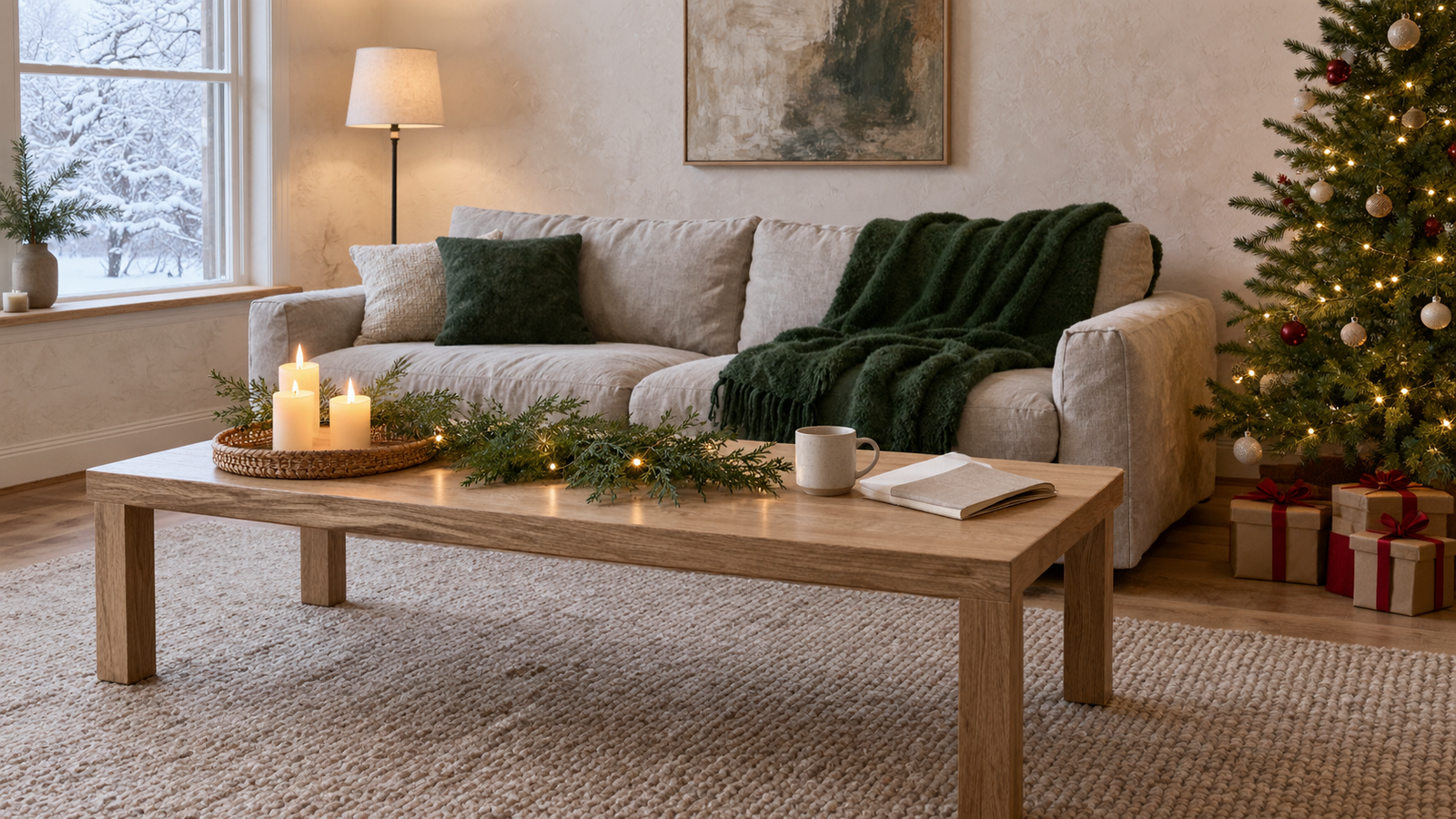 How to Style a Coffee Table for Christmas: 12 Simple Ways
