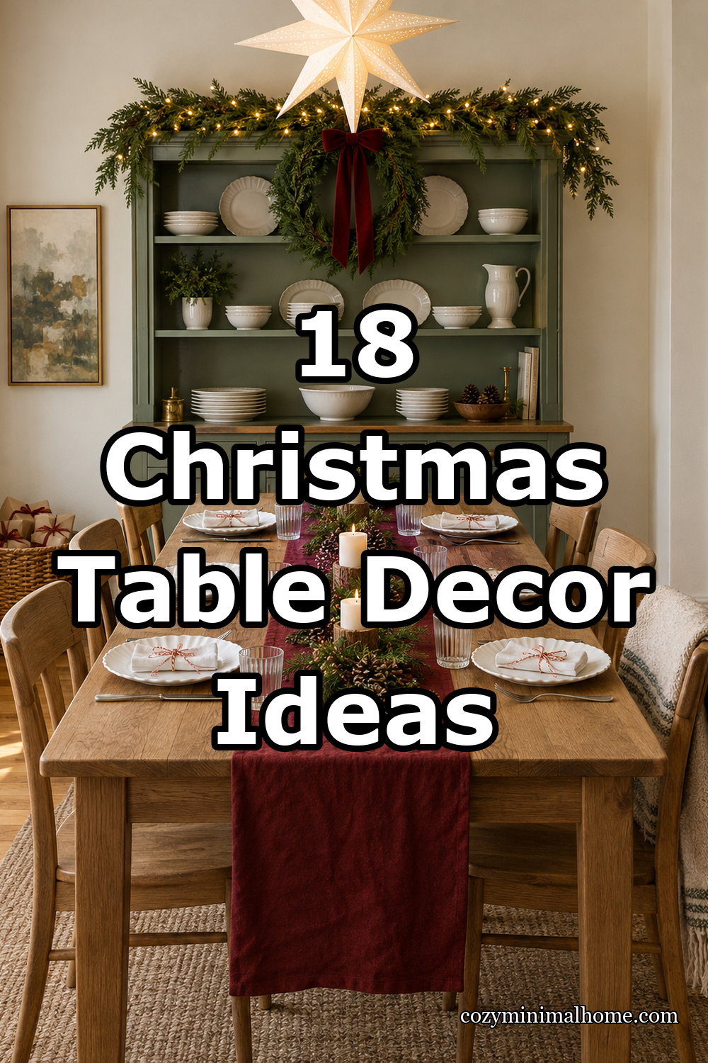 18 Christmas Table Decor Ideas