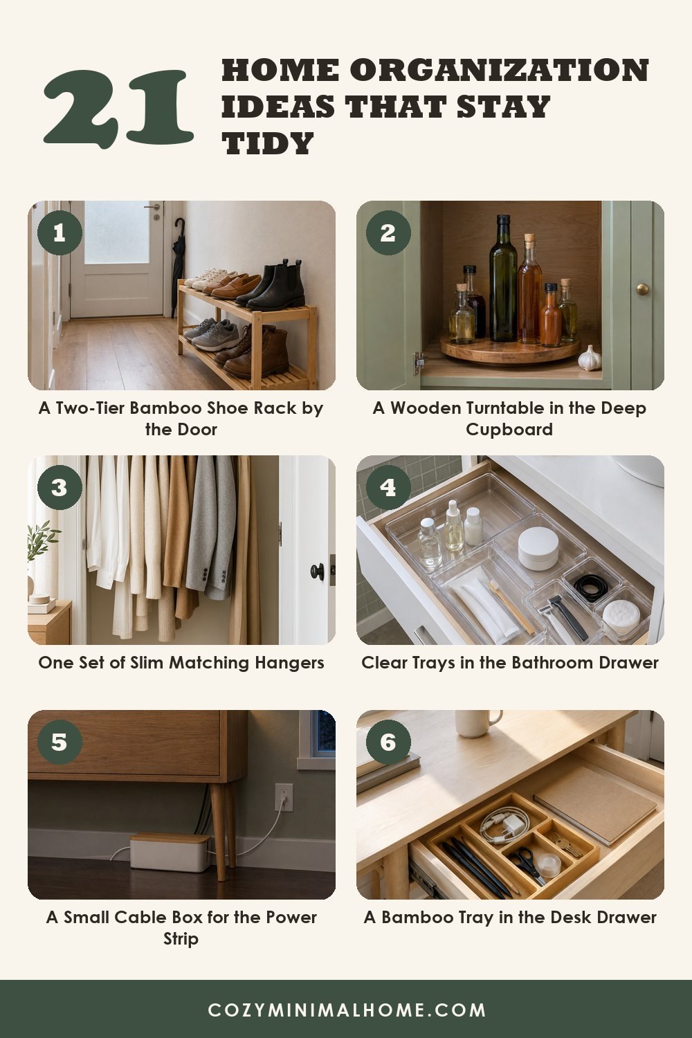 21 Home Organization Ideas That Stay Tidy